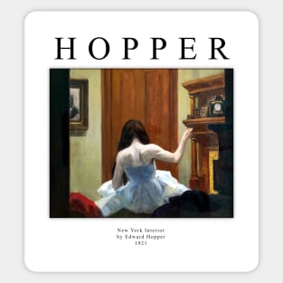 High Resolution Edward Hopper Painting New York Interior 1921 Sticker